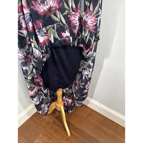 Alexa B Nites Maxi Dress Womens 8‎ Empire Surplice Feminine Summer Resort Flowy - Picture 6 of 12